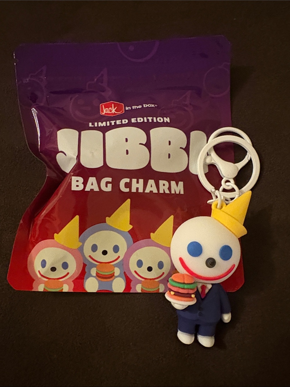 Jack In The Box 2026 JIBBI Charm Keychain - Rare "The Boss" Limited Edition